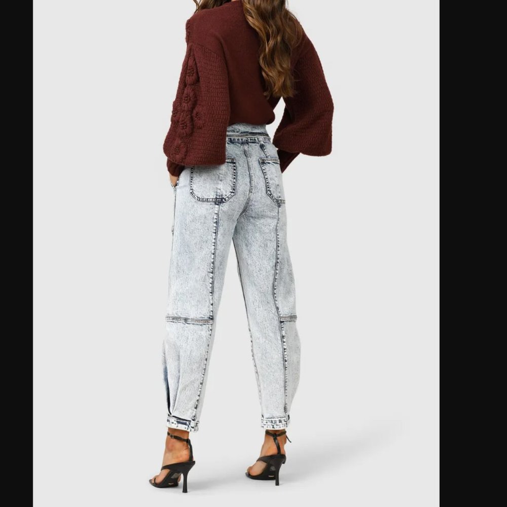 Free People Ministry of Style Denim paperbag jean - Picture 2 of 10